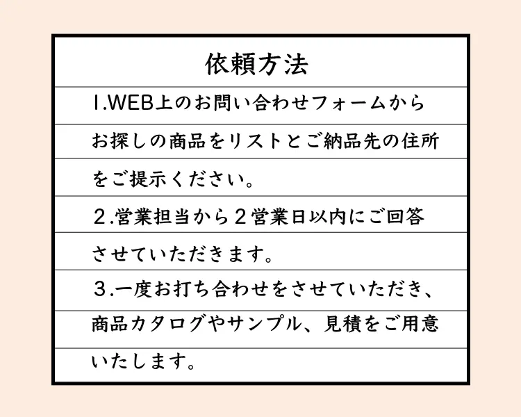 依頼方法 Webフォームからお問い合わせ